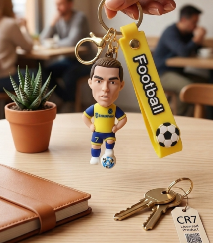 Cristiano Ronaldo CR7 Football Keychain