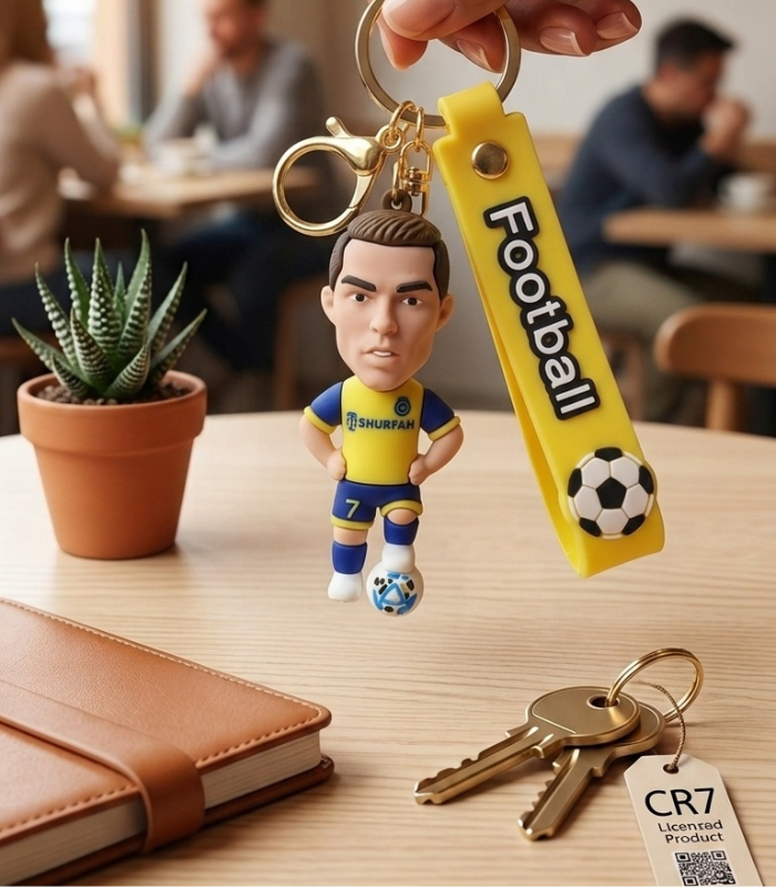 Cristiano Ronaldo CR7 Football Keychain