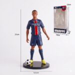 Mbappé PSG Edition Action Figure with Football Base - Premium Quality Football Toy for Home Decor - Image 3