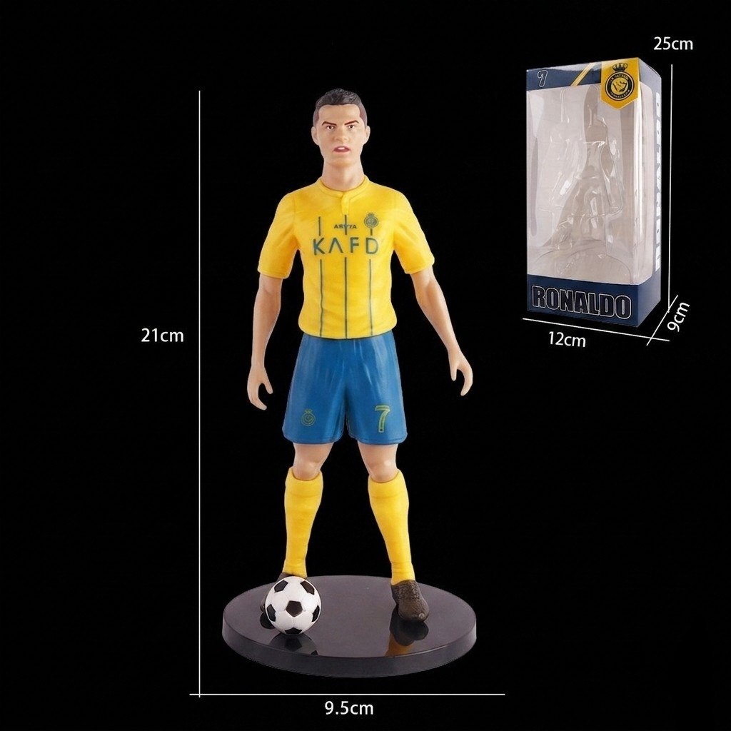 Cristiano Ronaldo (CR7) Al Nassr Away Kit Action Figure