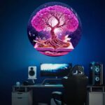 USB Mini Projection Night Light | Room Decoration Lamp - Image 2