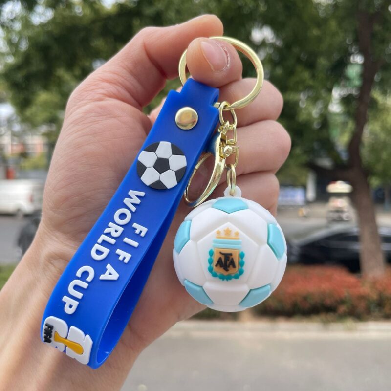 Argentina AFA FIFA World Cup Football Keychain | Premium Silicone